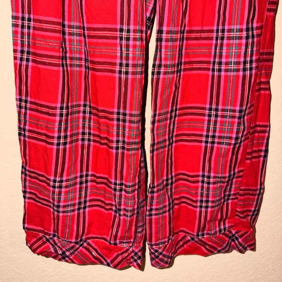 Victoria's Secret Plaid Button Front Shirt With Matching Pants- Size Medium - Picture 11 of 15